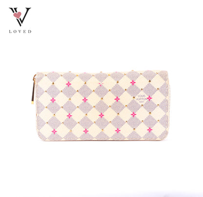 Louis Vuitton Damier Azur Studded Zippy Wallet