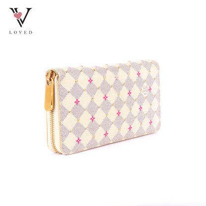 Louis Vuitton Damier Azur Studded Zippy Wallet