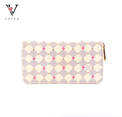 Louis Vuitton Damier Azur Studded Zippy Wallet