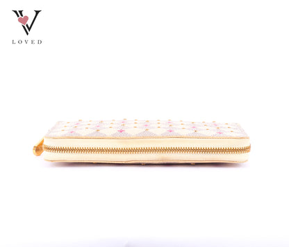 Louis Vuitton Damier Azur Studded Zippy Wallet