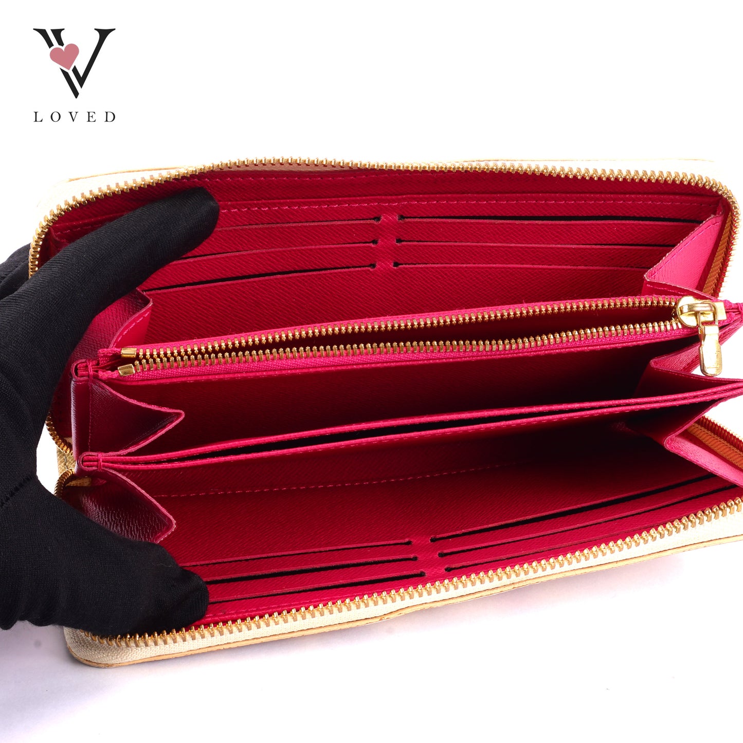 Louis Vuitton Damier Azur Studded Zippy Wallet