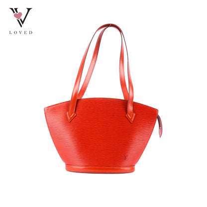 Louis Vuitton	Saint Jacques PM Handbag in Brown Epi Leather