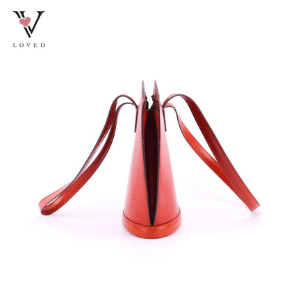 Louis Vuitton	Saint Jacques PM Handbag in Brown Epi Leather