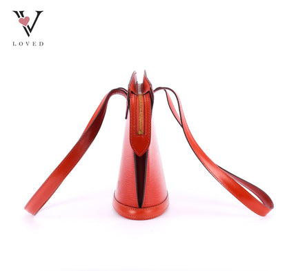 Louis Vuitton	Saint Jacques PM Handbag in Brown Epi Leather