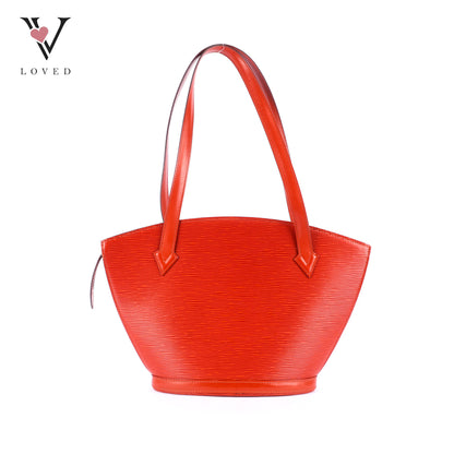 Louis Vuitton	Saint Jacques PM Handbag in Brown Epi Leather