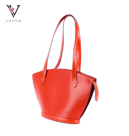 Louis Vuitton	Saint Jacques PM Handbag in Brown Epi Leather