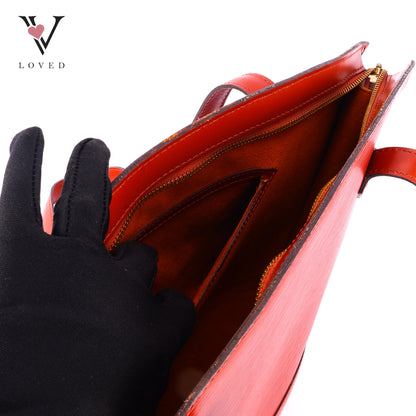 Louis Vuitton	Saint Jacques PM Handbag in Brown Epi Leather