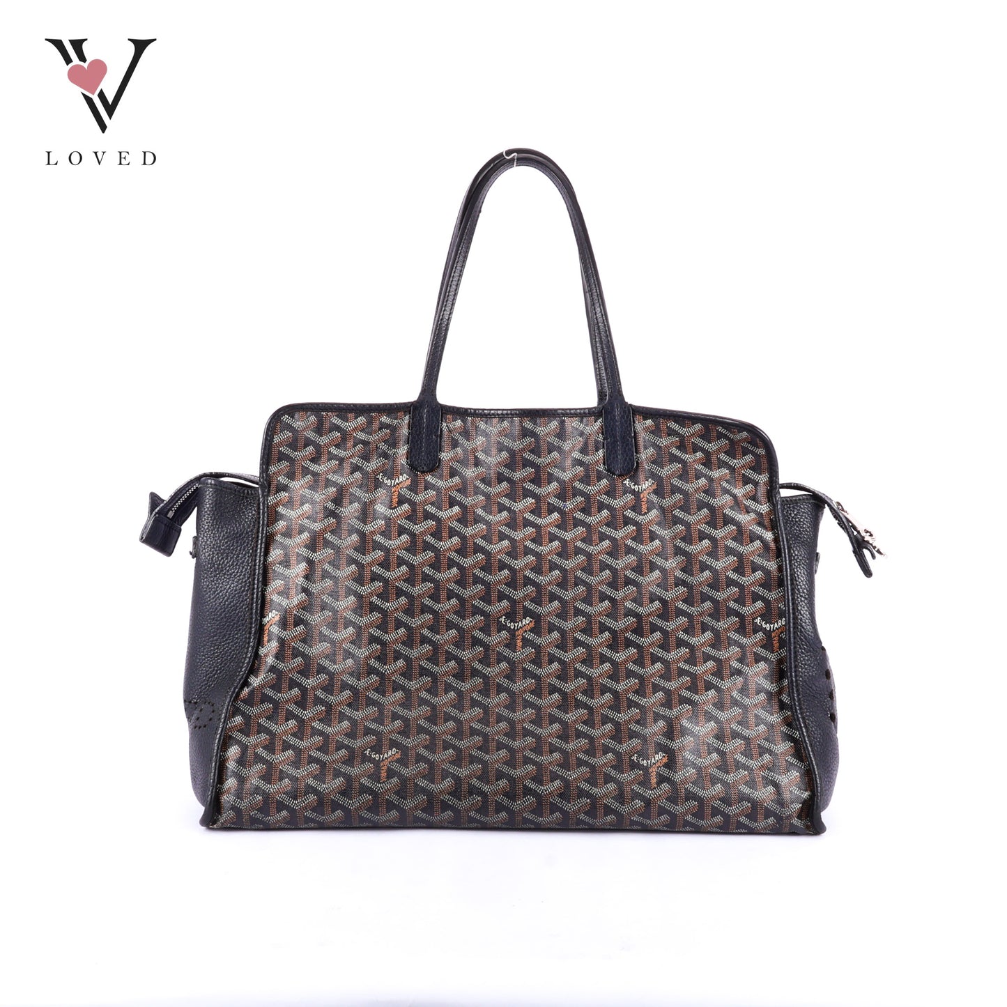 Goyard Sac Hardy PM Tote Bag in Black Goyardine Canvas