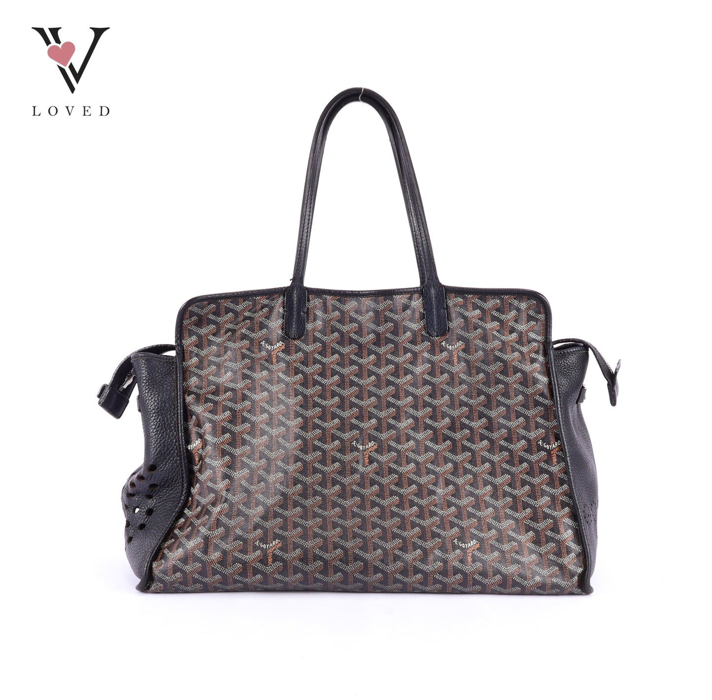 Goyard Sac Hardy PM Tote Bag in Black Goyardine Canvas