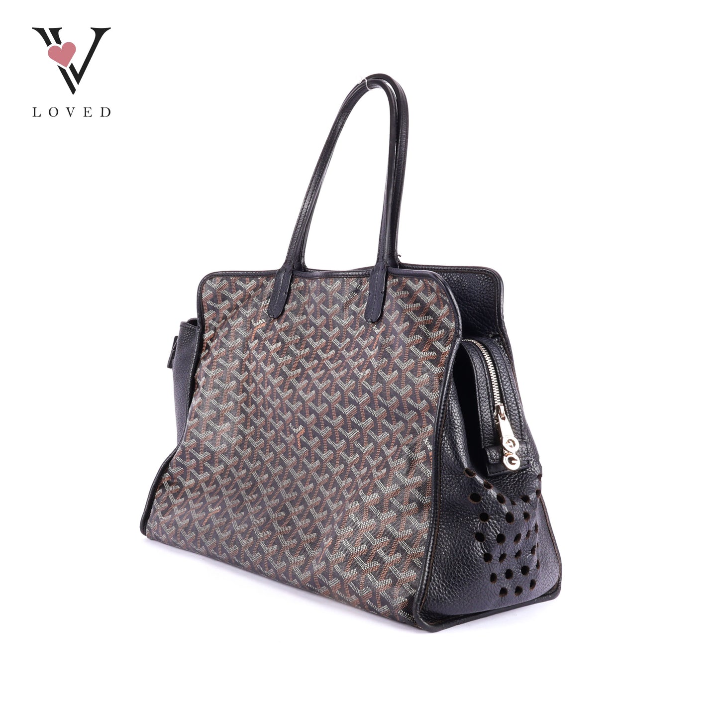 Goyard Sac Hardy PM Tote Bag in Black Goyardine Canvas