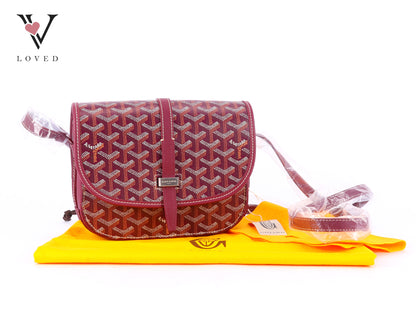 Goyard Sac Belvedere PM Bag Bordeaux Burgundy