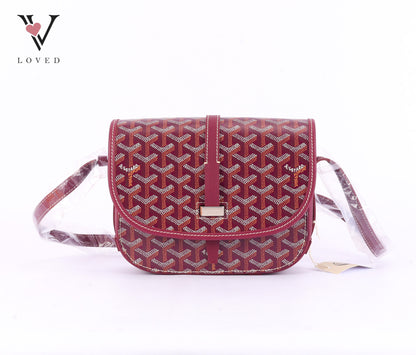 Goyard Sac Belvedere PM Bag Bordeaux Burgundy