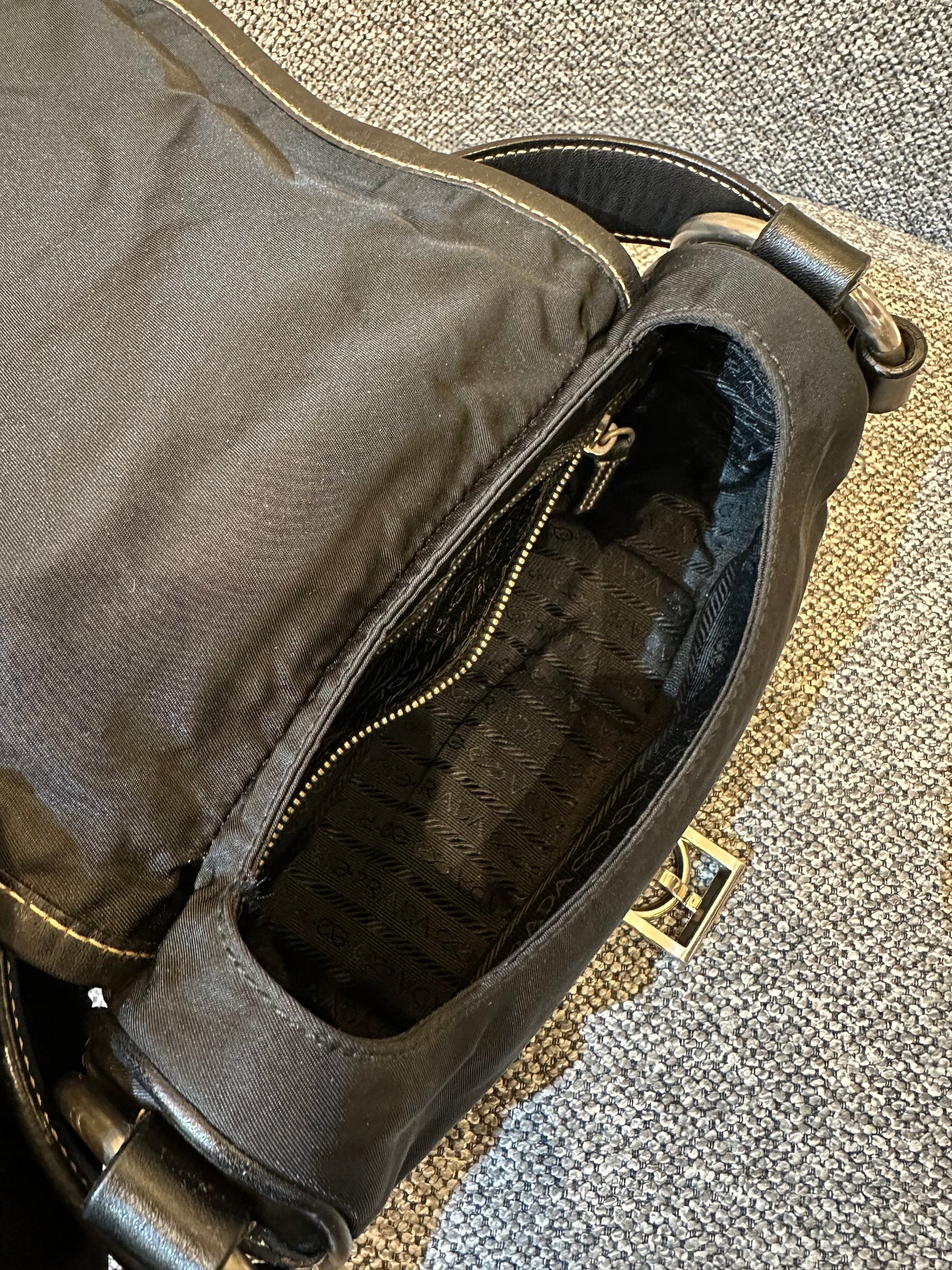 Prada Tessuto Nylon Corsaire Shoulder Bag