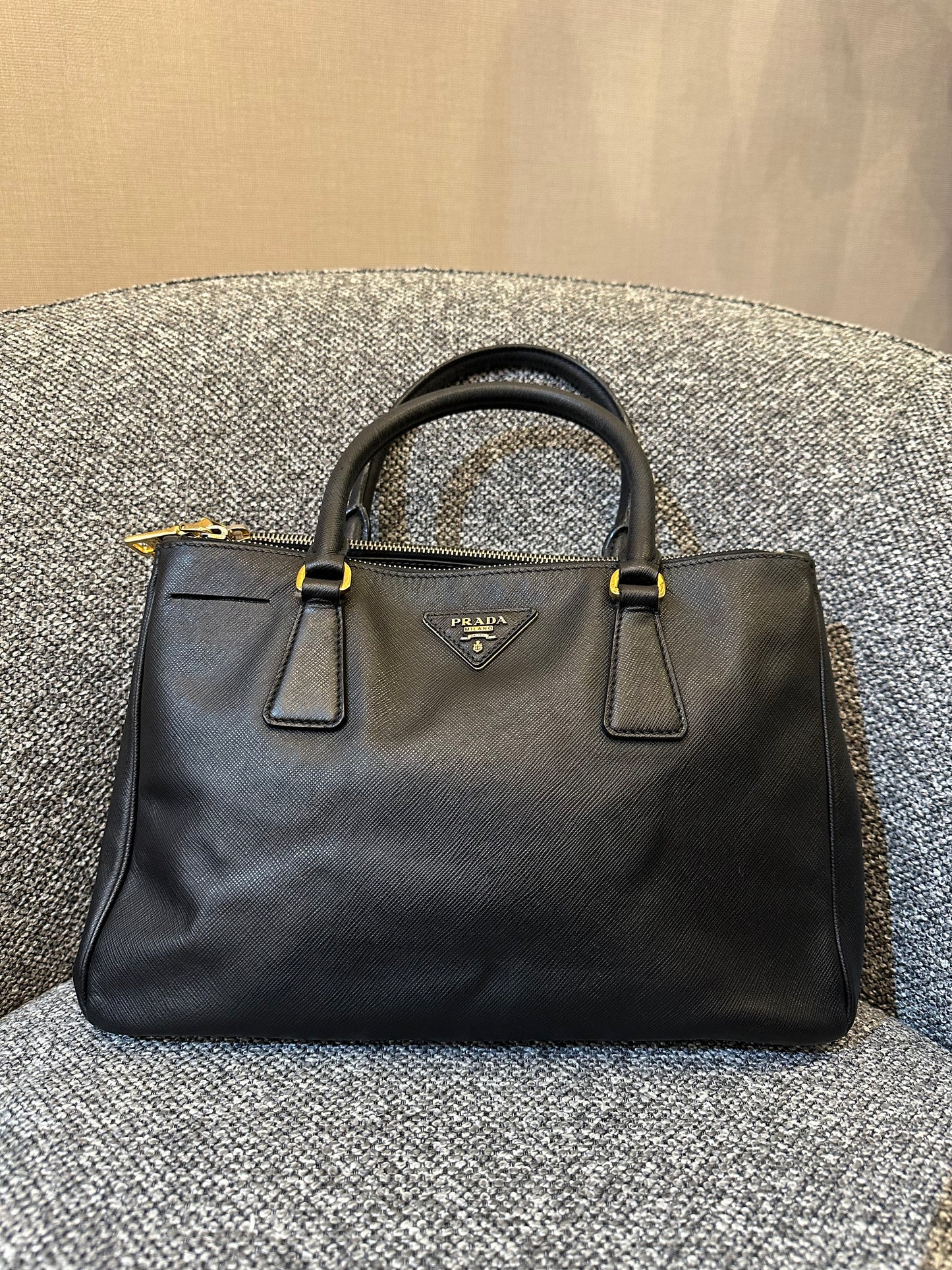 Prada Small Galleria Double Zip Tote Bag