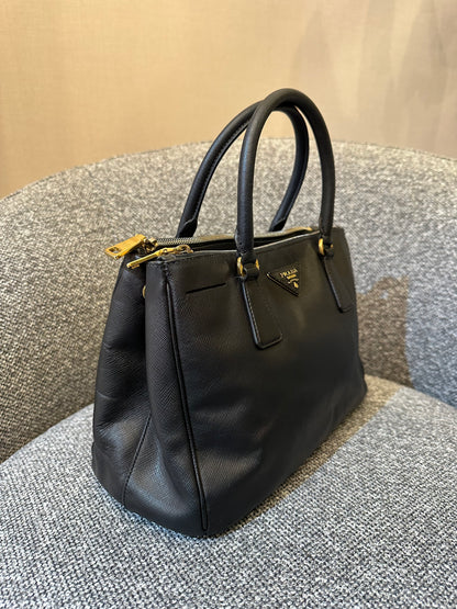Prada Small Galleria Double Zip Tote Bag