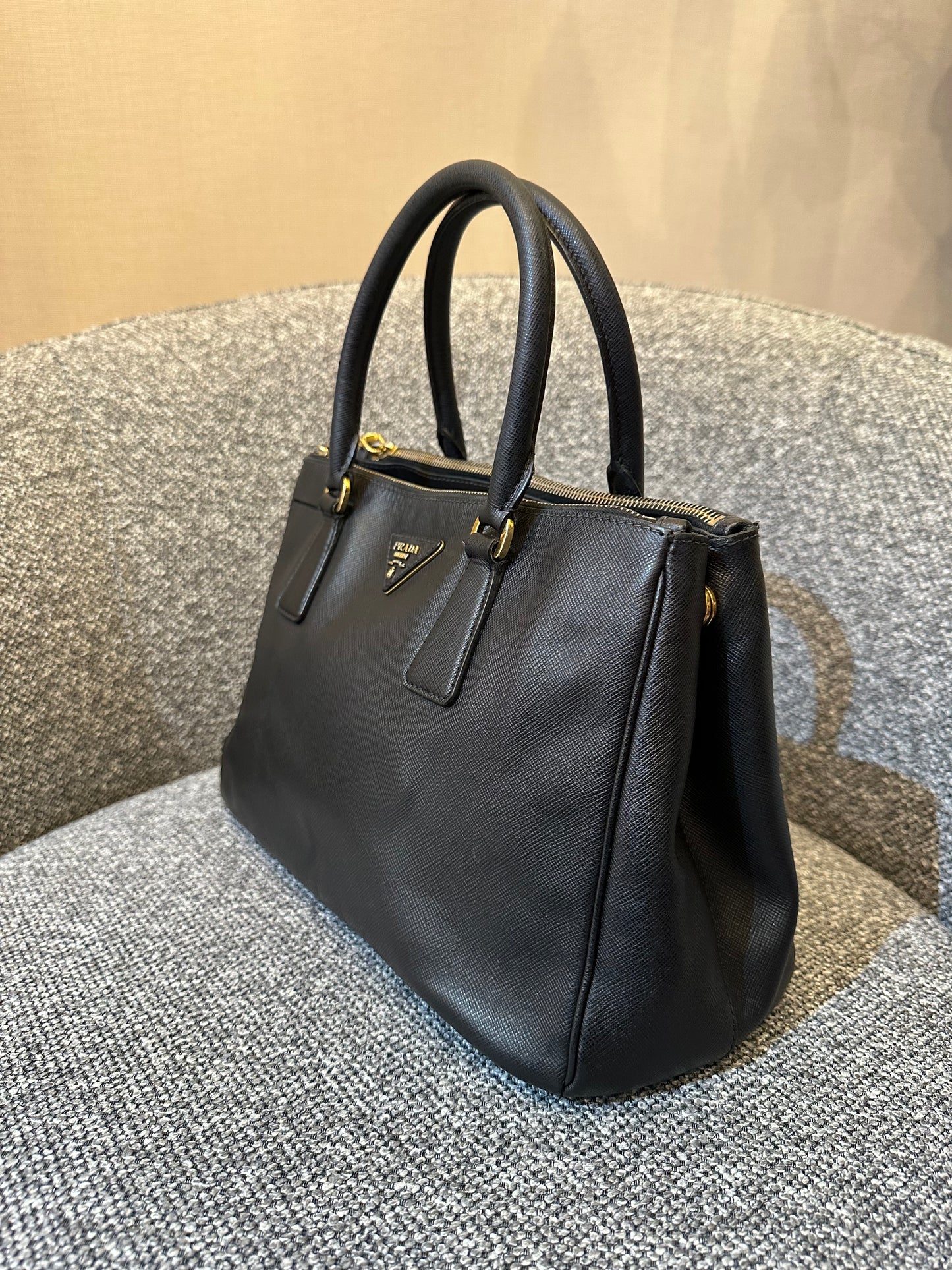 Prada Small Galleria Double Zip Tote Bag