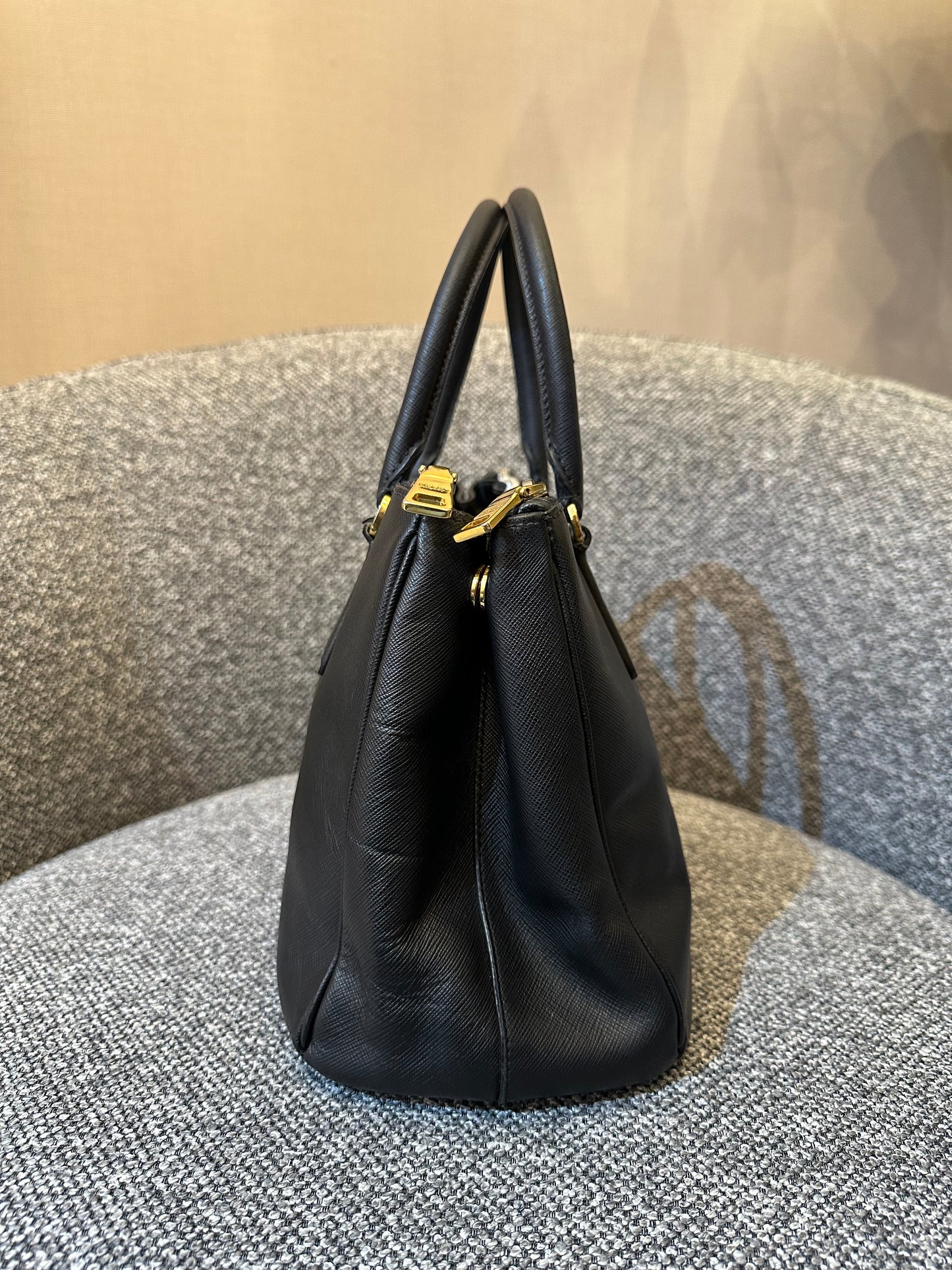 Prada Small Galleria Double Zip Tote Bag