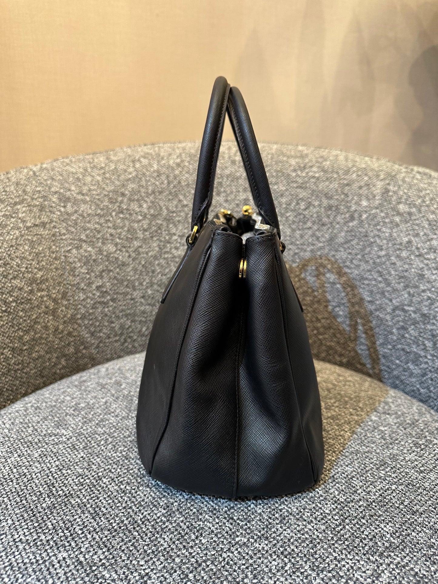 Prada Small Galleria Double Zip Tote Bag