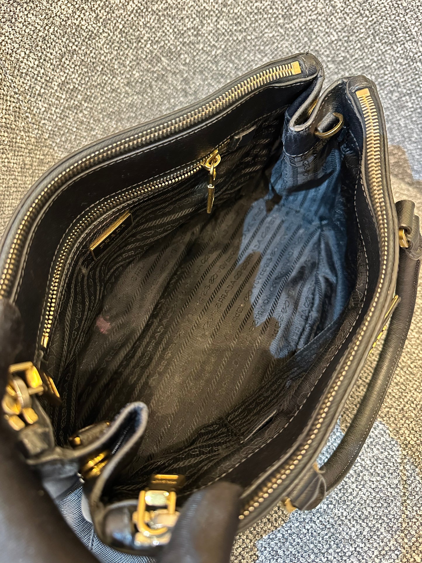 Prada Small Galleria Double Zip Tote Bag