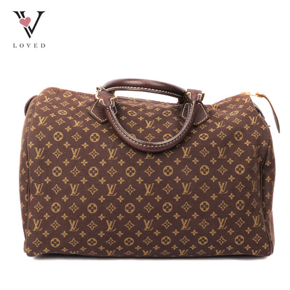 Louis Vuitton Monogram Mini Lin Canvas Speedy 30 Handbag