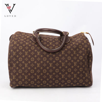 LV Monogram Mini Lin Canvas Speedy 30 Handbag