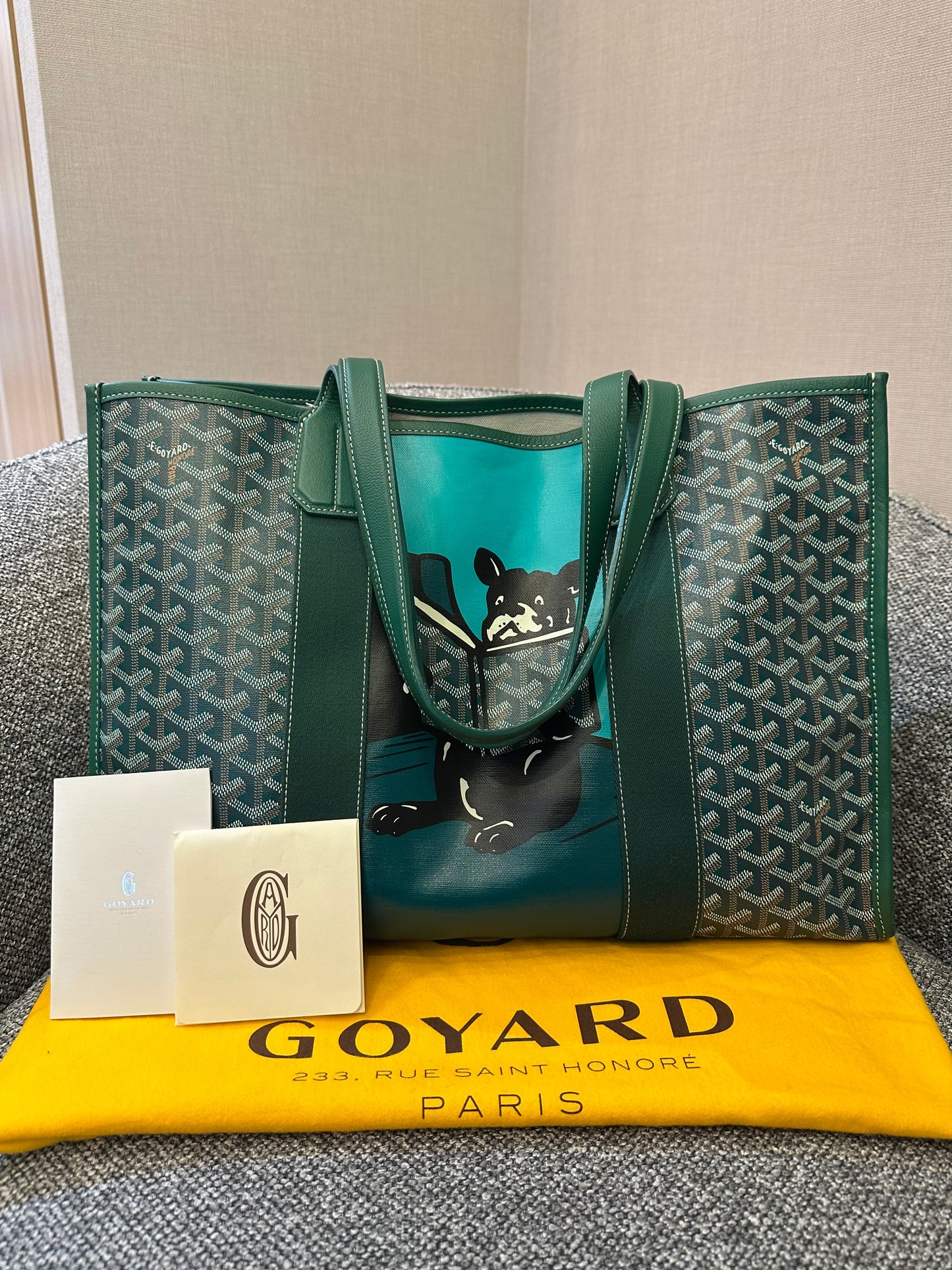 Goyard Villette With French Bulldog Design