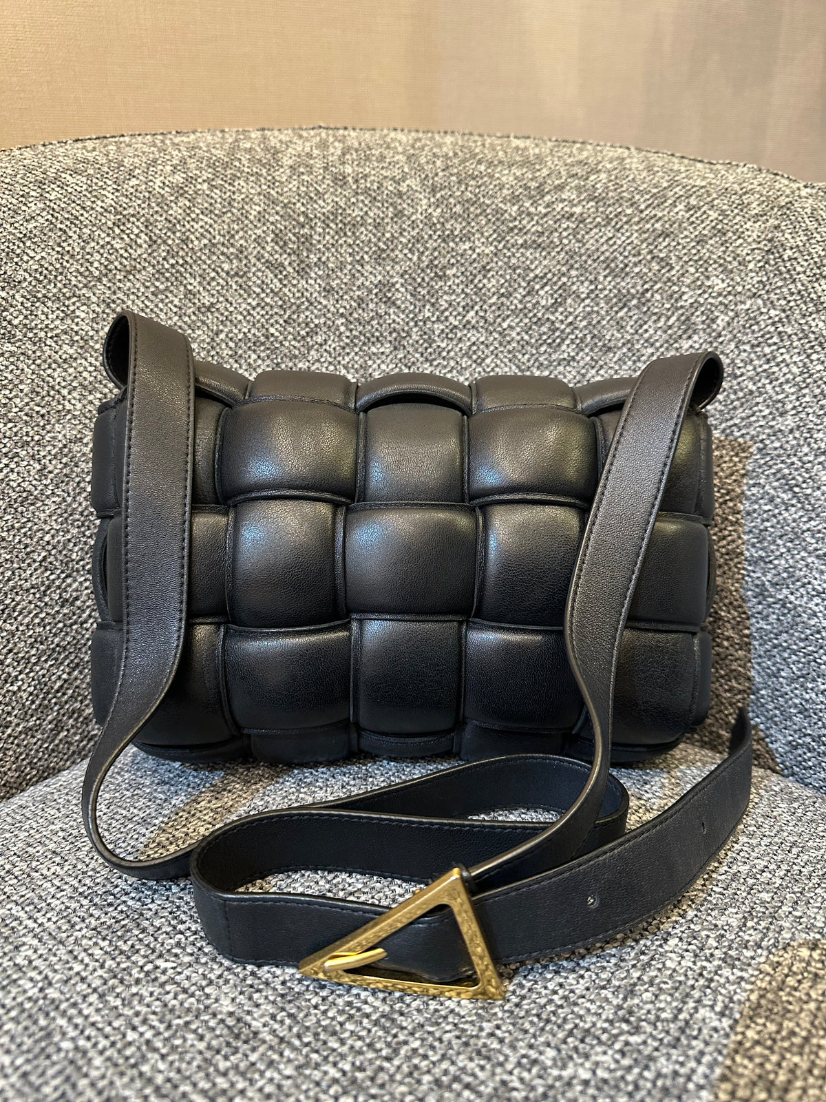 Bottega Veneta Padded Cassette Bag in Black
