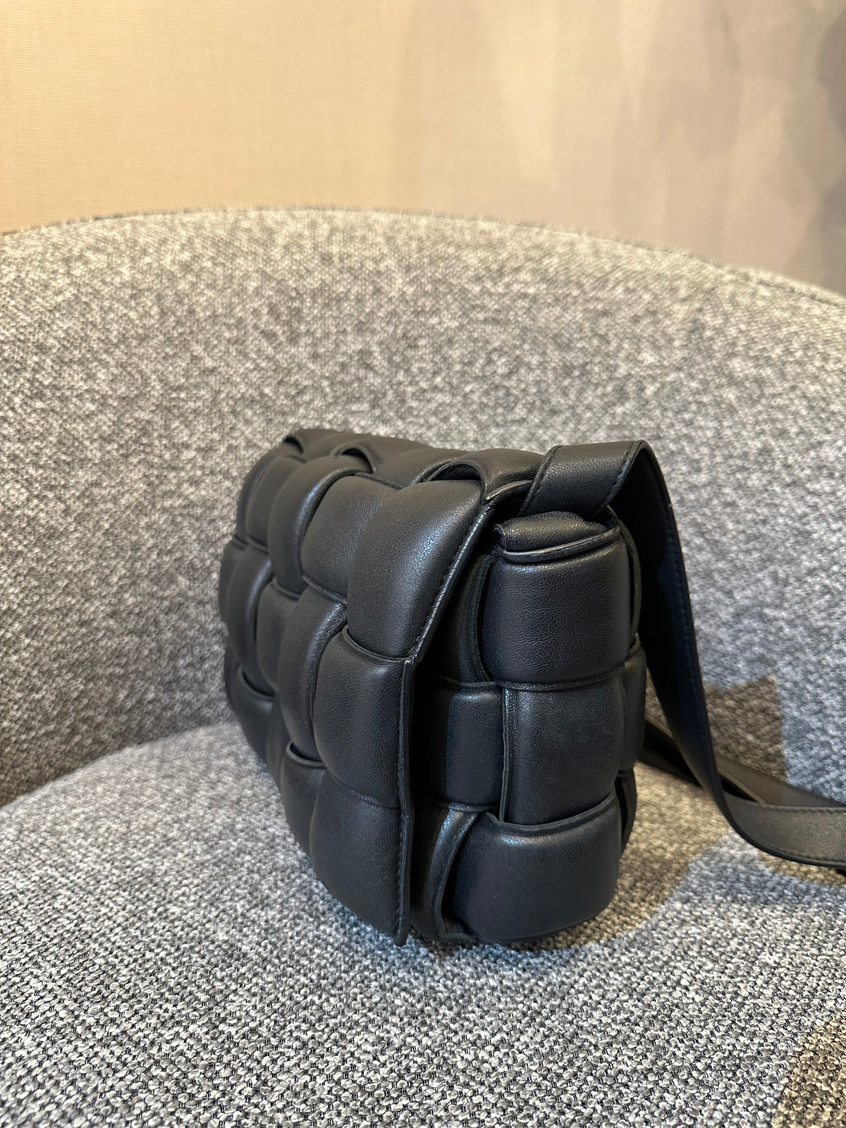 Bottega Veneta Padded Cassette Bag in Black
