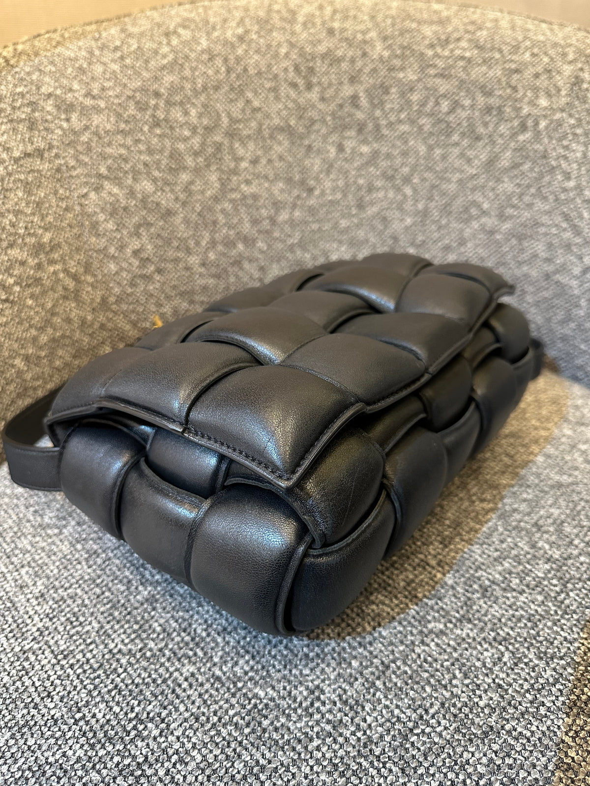 Bottega Veneta Padded Cassette Bag in Black