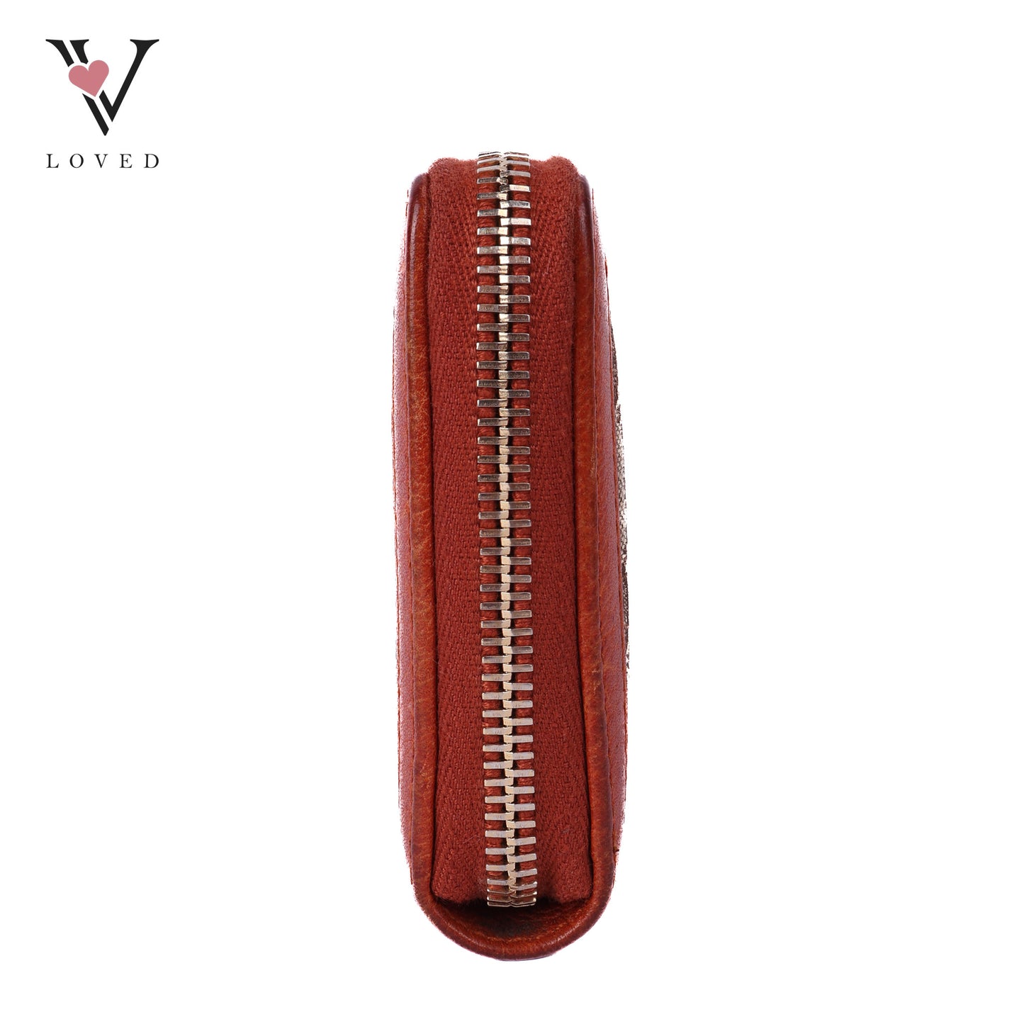 Monogram Bamboo Tassel Zip Around Wallet