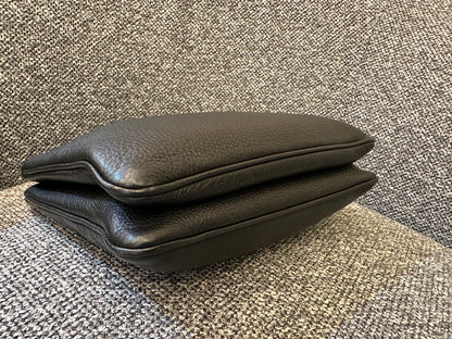 Prada Vitello Daino Leather Crossbody Bag In Black
