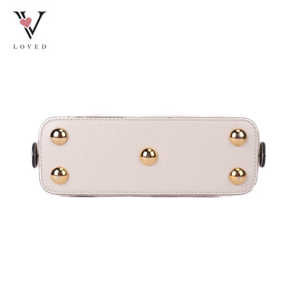 Horsebit 1995 White Mini Top Hand Bag