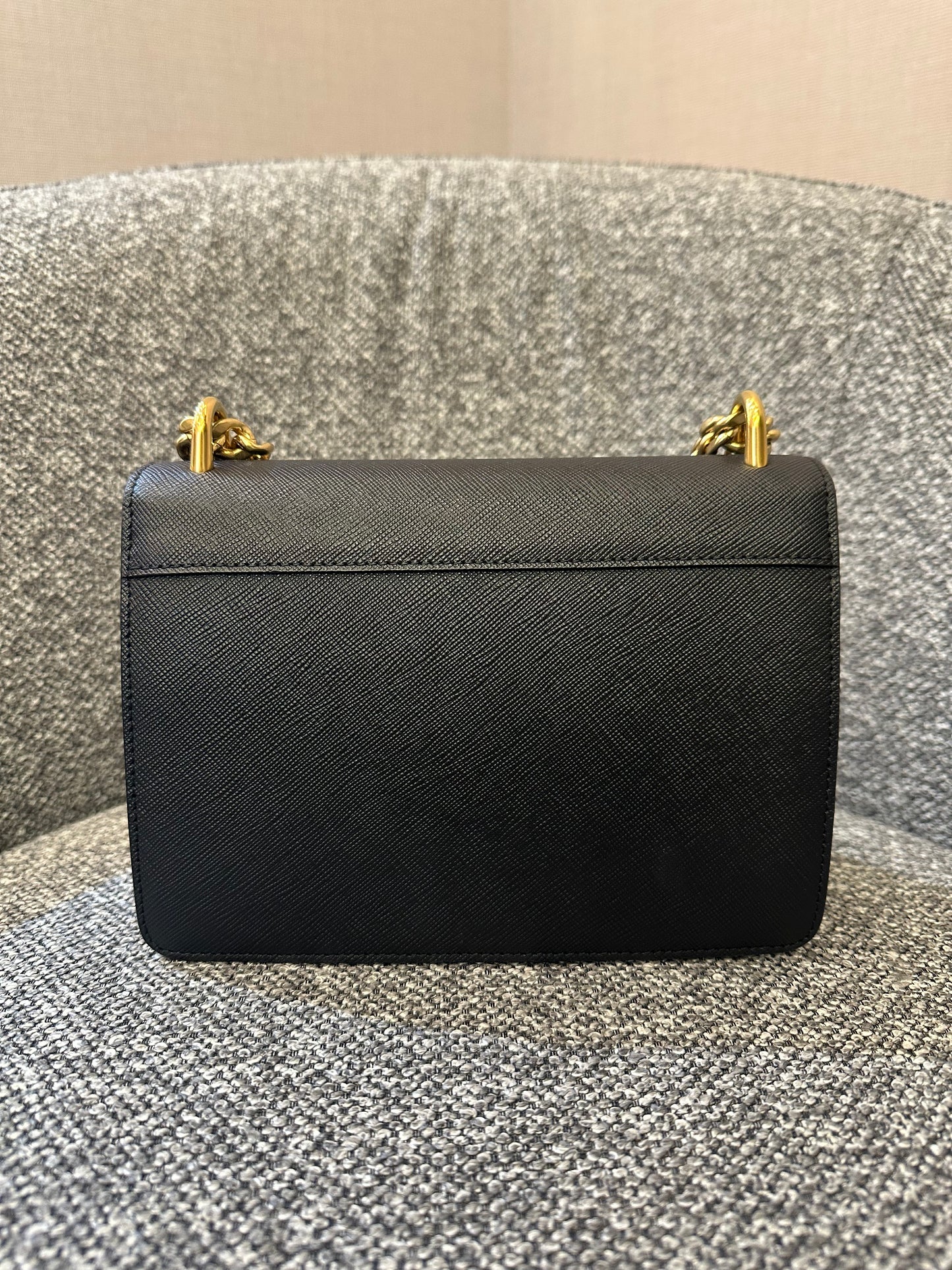 Prada Crossbody Bag In Black Saffiano Leather