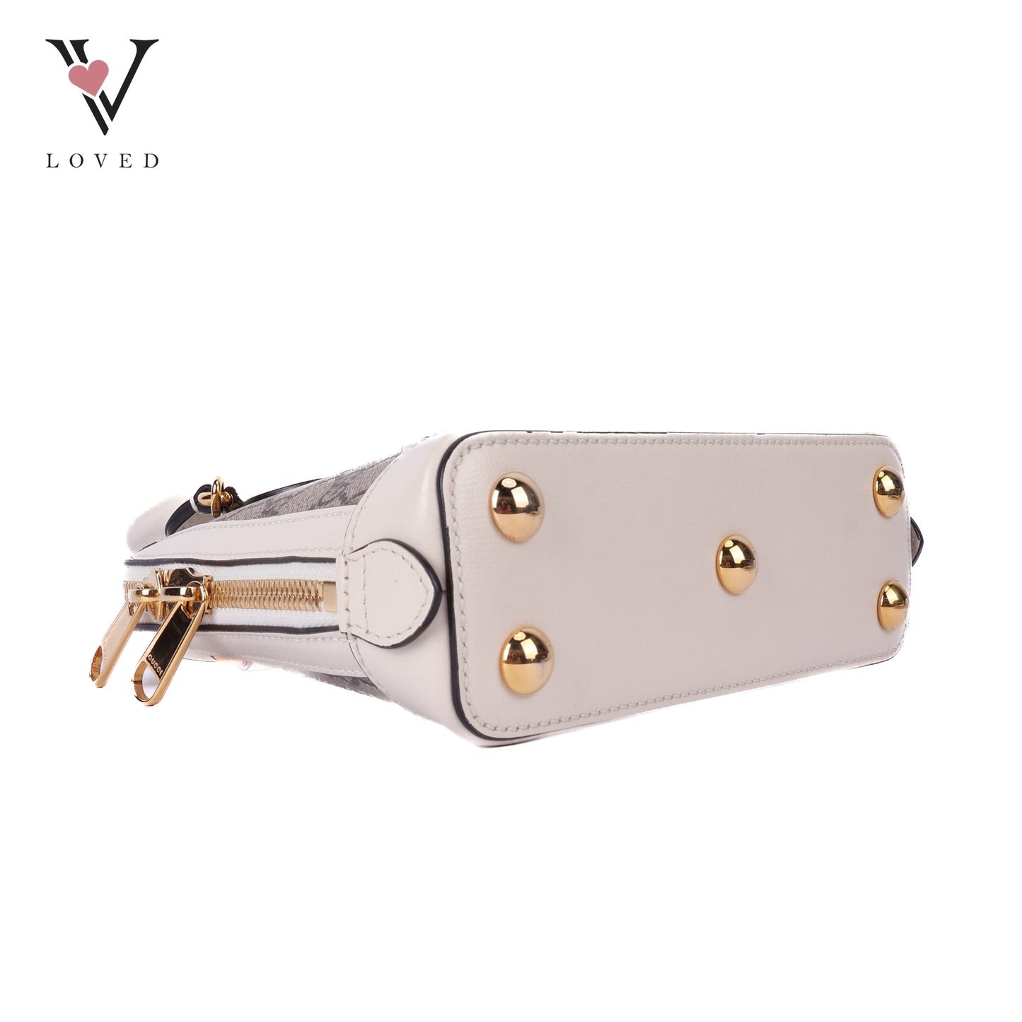 Horsebit 1995 White Mini Top Hand Bag