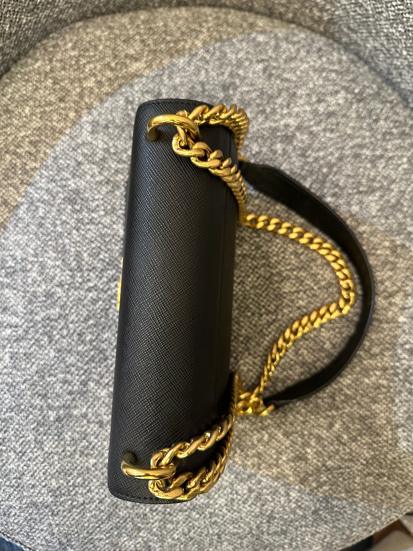 Prada Crossbody Bag In Black Saffiano Leather