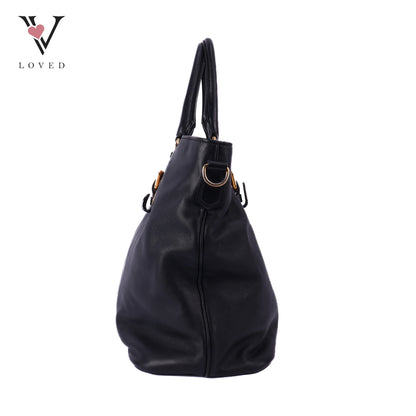 Two-way Bag In Black Leather