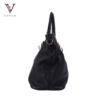 Two-way Bag In Black Leather
