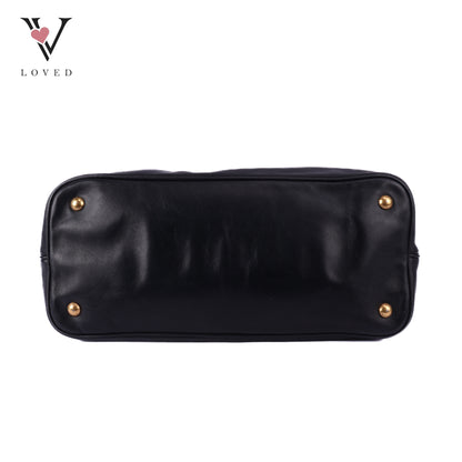 Two-way Bag In Black Leather