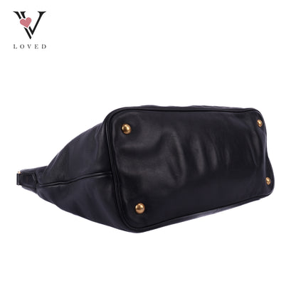 Two-way Bag In Black Leather