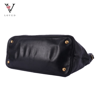 Two-way Bag In Black Leather