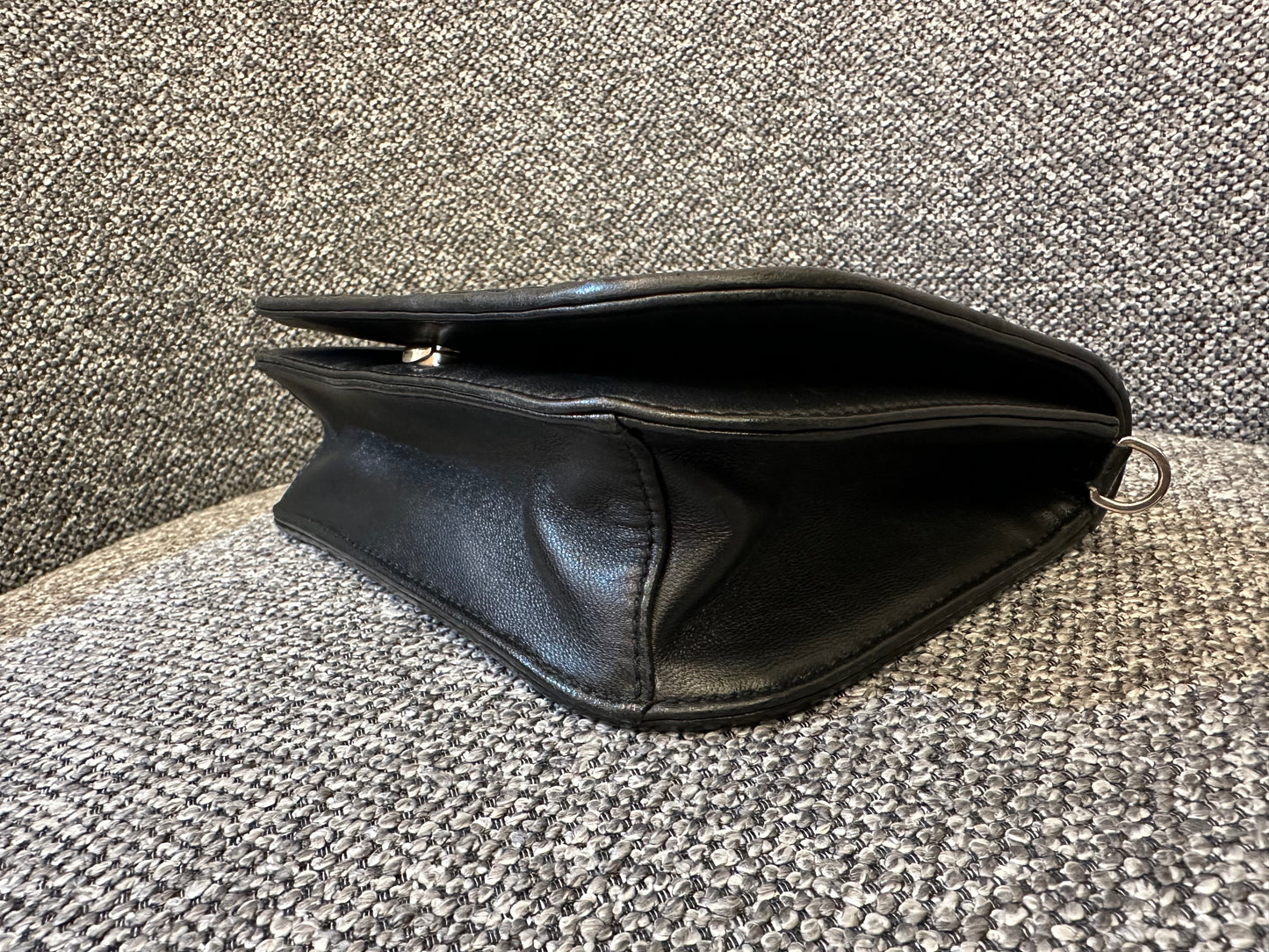 Prada Nappa Gaufre Crossbody Bag In Black Soft Leather