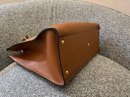 Gucci Diana Tote Bag In Brown Leather