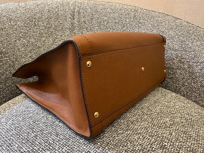 Gucci Diana Tote Bag In Brown Leather