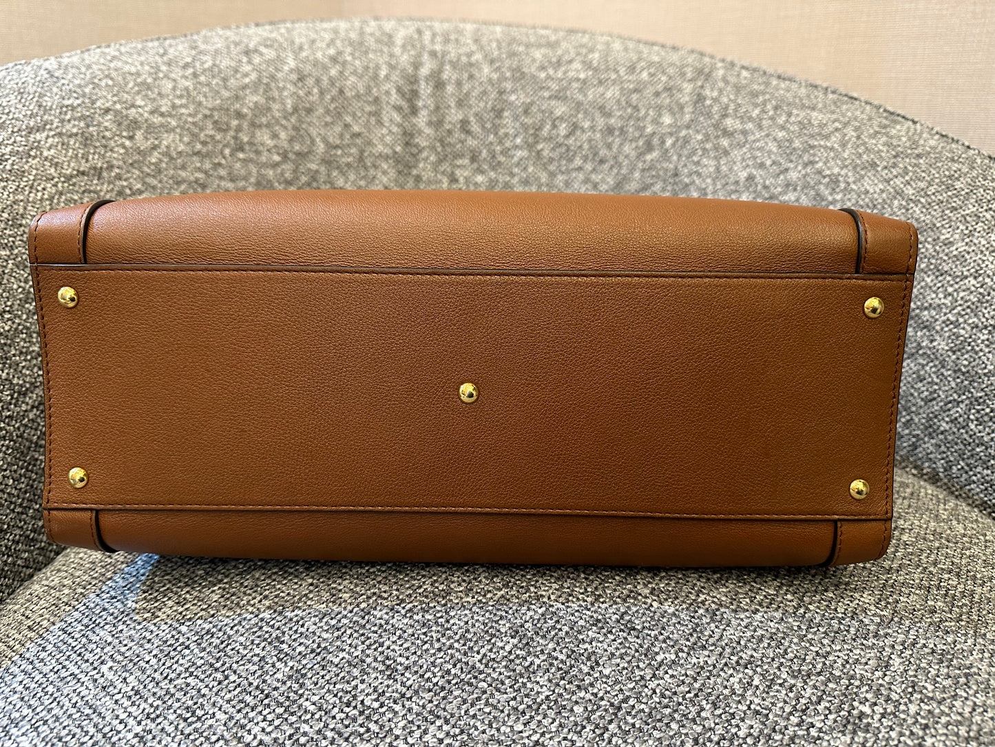 Gucci Diana Tote Bag In Brown Leather