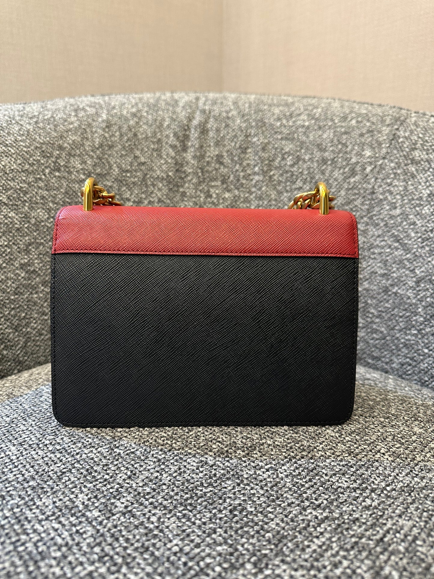Prada Crossbody Bag in Red Saffiano Leather