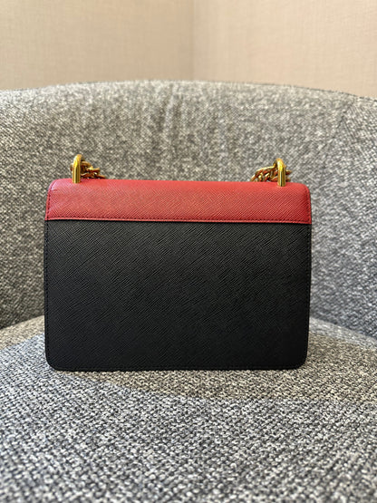 Prada Crossbody Bag in Red Saffiano Leather