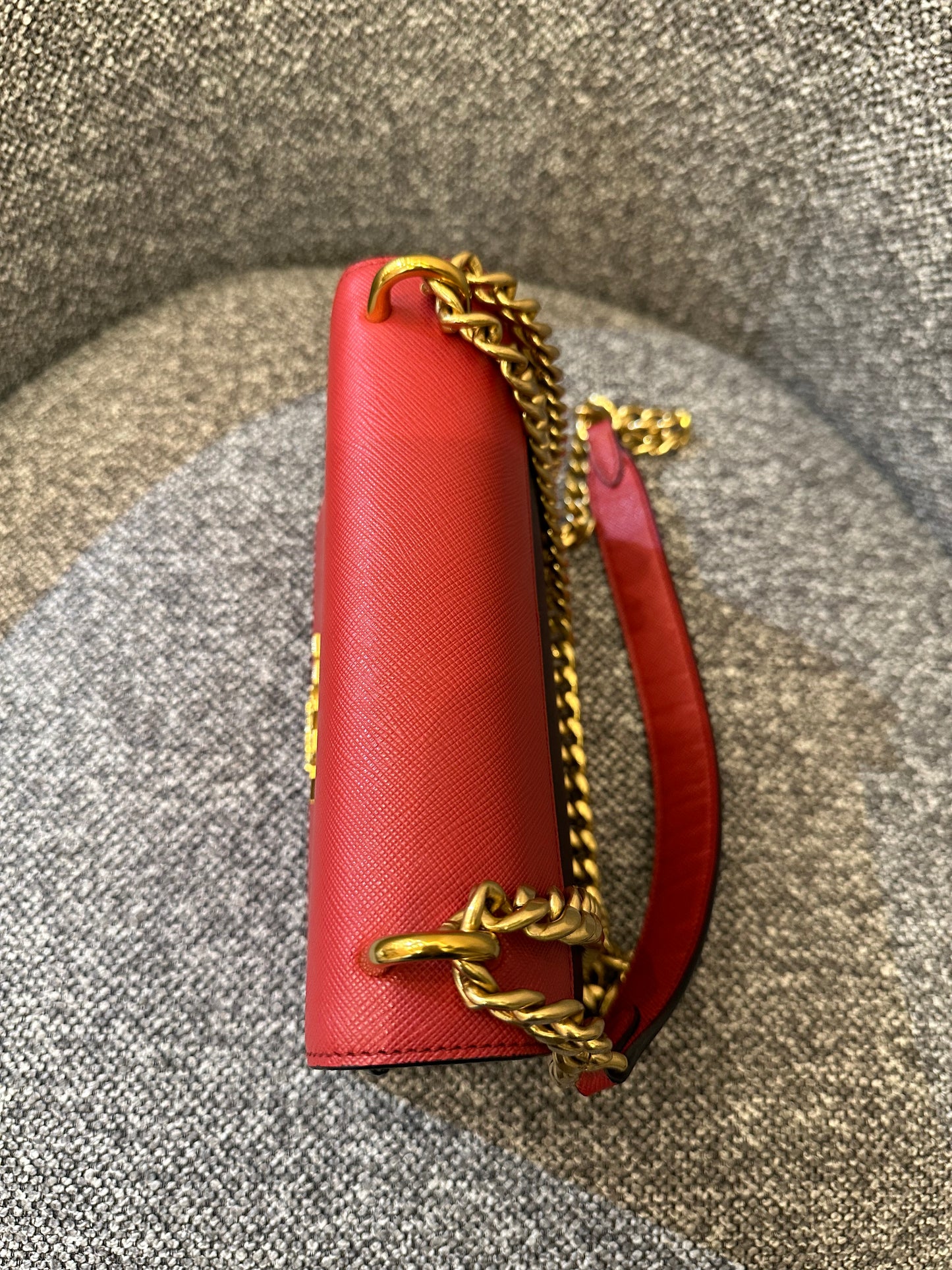 Prada Crossbody Bag in Red Saffiano Leather