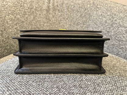 Yves Saint Laurent Sunset Bag In Black Leather