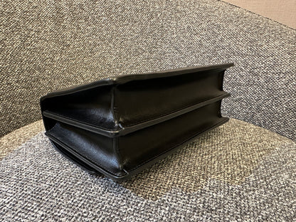 Yves Saint Laurent Sunset Bag In Black Leather