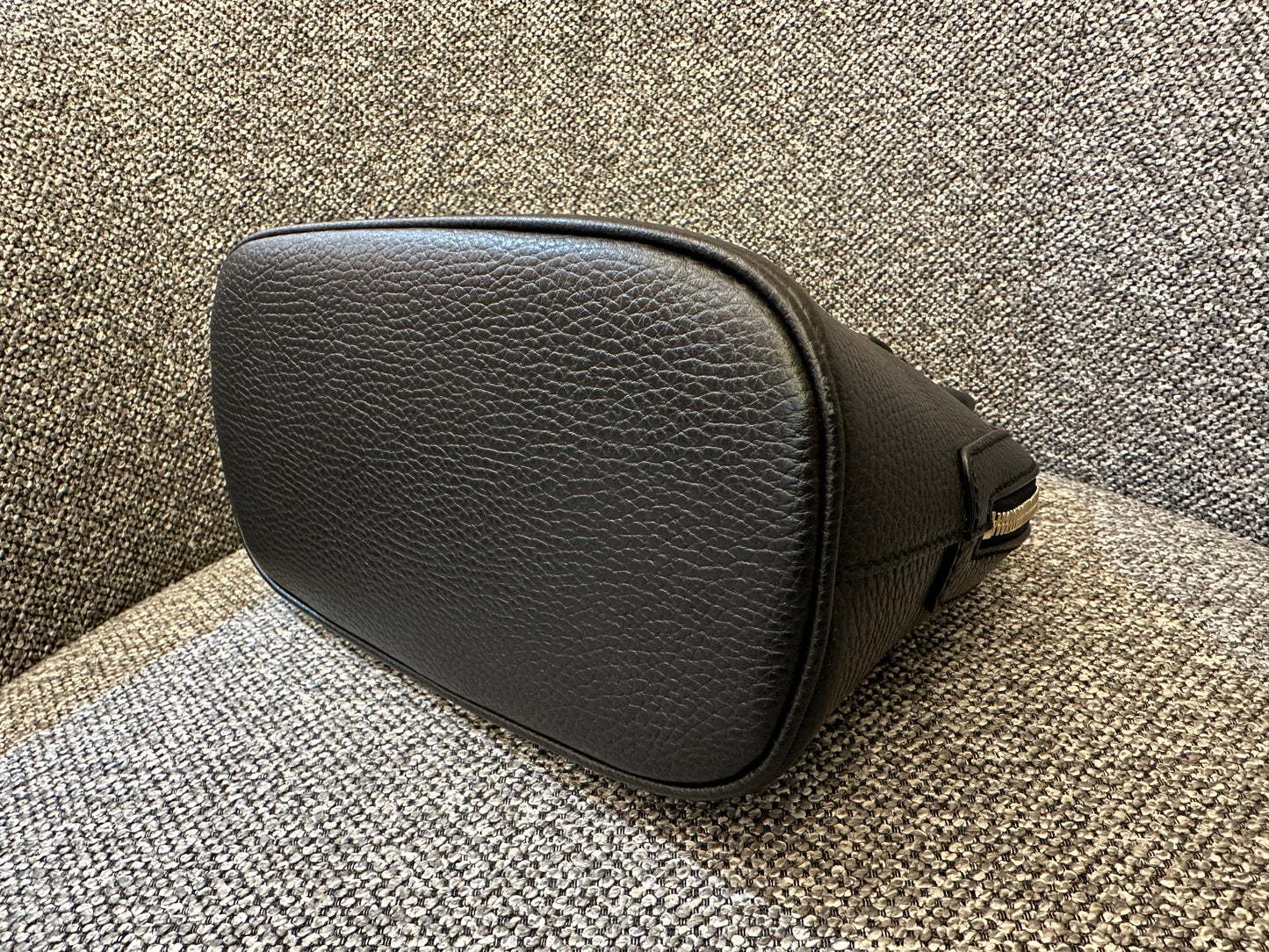 Gucci GG Charm Dome Satchel In Black Leather